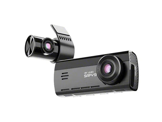 SAFY 4K AI-Powered Night Vision LCD Dash Cam; 256GB