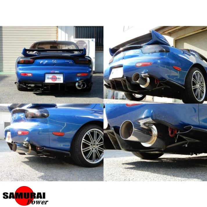 SAMURAI POWER Racing Muffler - Extended Tip To suit MAZDA RX-7 FD3S