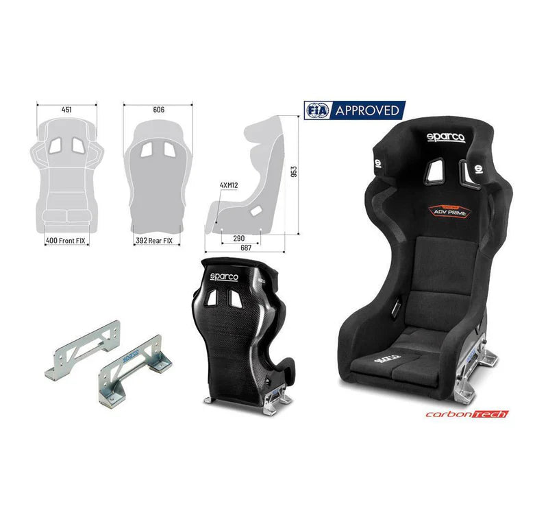 Sparco Seat Adv Prime (1) Each
