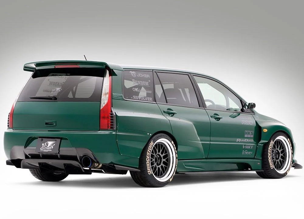 Varis Solid & Joker Carbon Muffler Heat Shield for CT9W Mitsubishi Lancer Evolution IX Wagon