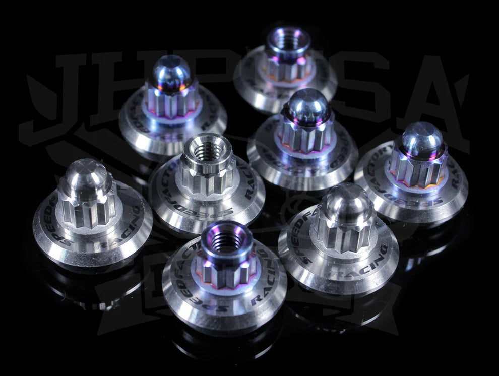 SpeedFactory Titanium Valve Cover Hardware Set - B/H-series Raw/Silver/Burned Titanium