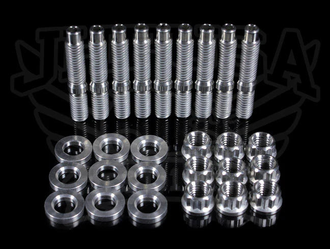SpeedFactory Titanium Manifold Stud Kit - B/D/F/H/K-series Burnt or Raw
