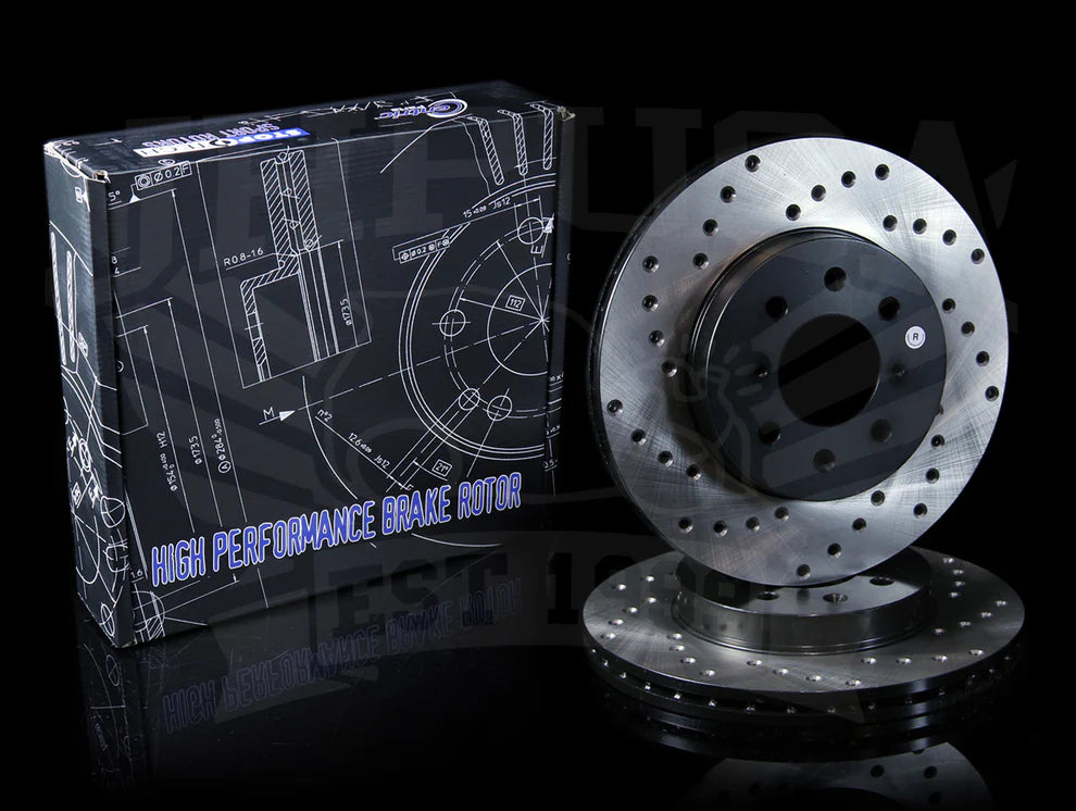 StopTech Drilled Front Rotors - Honda/Acura