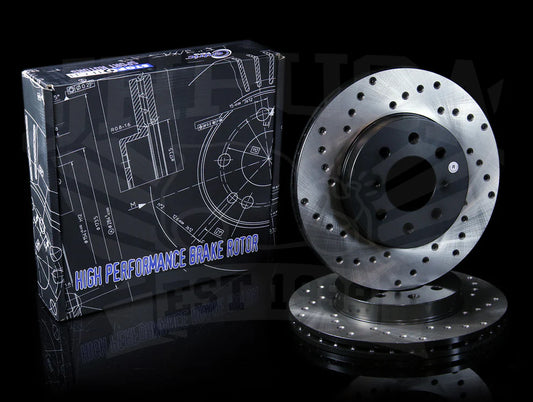 StopTech Drilled Front Rotors - Honda/Acura