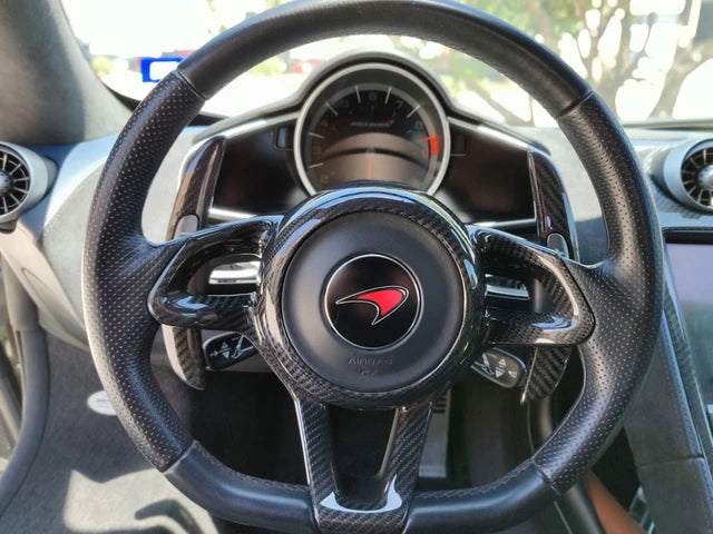 Mclaren MP4-12C 650S 675LT 570S 570GT 600LT 720S 765LT P1 Senna All Years Carbon Fiber Steering Wheel Center Cover