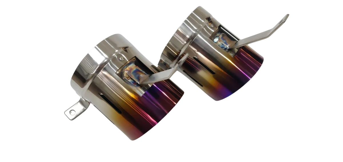 Ferrari 488 GTB Titanium Exhaust Tips Upgrade (2016–2020) – Blue or Purple | Top Speed Pro-1