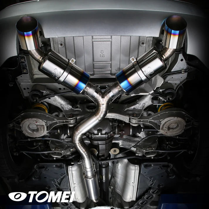 "Ti Racing" Titanium Y-Pipe Back Exhaust Dual Muffler - Nissan 350Z Z33