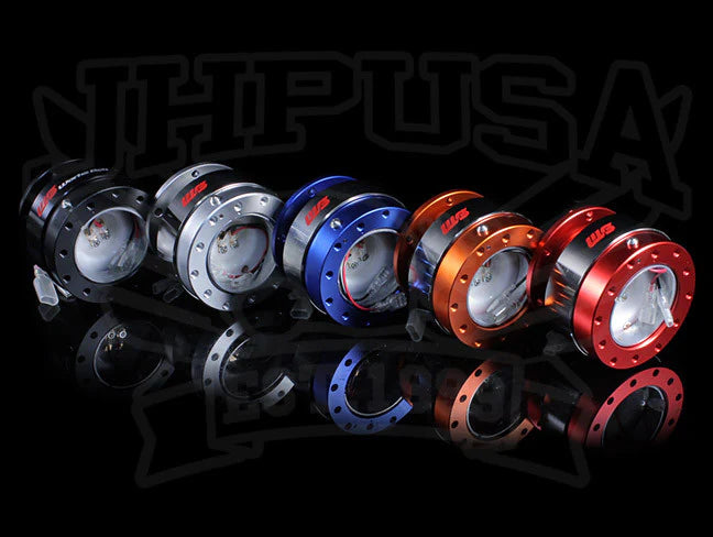Works Bell Rapfix Steering Wheel Quick Release Black, Red, Silver, Orange Blue