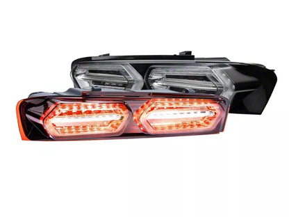 Morimoto XB LED Facelift Tail Lights; Black Housing; Red Lens (16-18 Chevrolet Camaro Facelift Red)