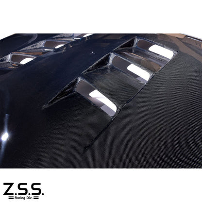 Vented Aero Bonnet Type 2 (Carbon) - RX-7 FD3S